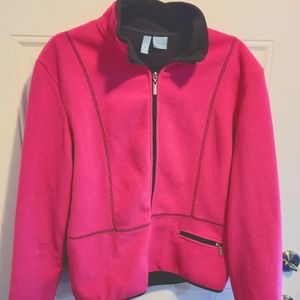 FUDA fleece jacket, size Large, Pink